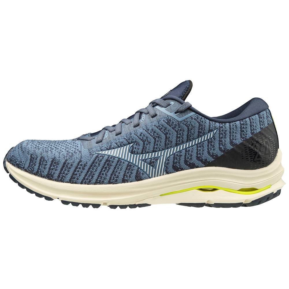 Sapatilhas Running Mizuno Wave Rider 24 WAVEKNIT™ - Homem - Luz Azuis - MXEUV1982